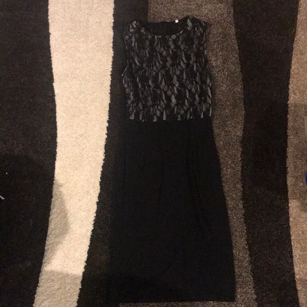 Black lace dress